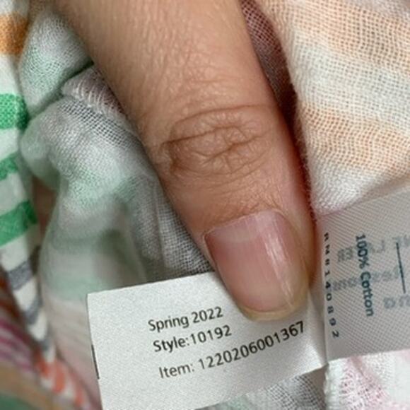 Marine Layer Sleeveless Corinne Rainbow Striped Maxi Dress Small - Picture 15 of 16